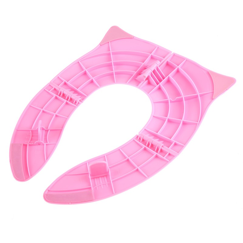 Kids Folding Potty Seat Pad Portable Travel Baby Toddler Toilet
