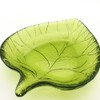Tomo Corporation Glass Leaf Plate, Lime Green