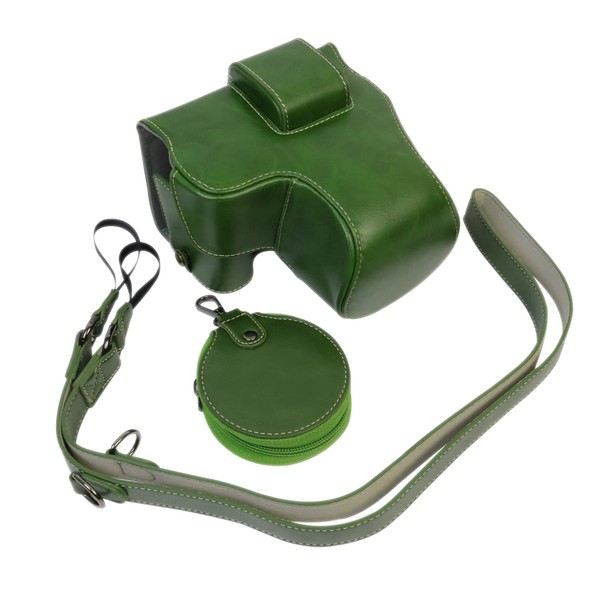 MINICO Full Protection Bottom Opening PU Leather Camera Case For