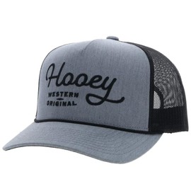HOOEY OG Adjustable Snapback Trucker Mesh Back Hat with Logo, Olive/Black, One Size