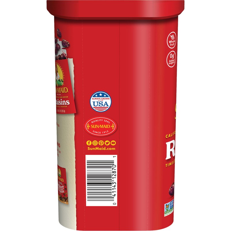 Sun-Maid Raisins Canister (20 Ounce, Pack of 6)