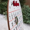 Wooden Christmas Advent Calendar, 25-Day Christmas Countdown Calendar, Christmas Advent