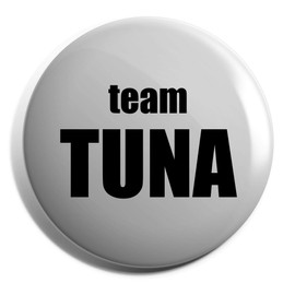 Hippowarehouse Team Tuna Badge Pin 25mm