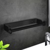 Stainless Steel Black Paper Towel Rack Wall Mount Self Adhesive