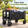 Heavy Duty Foldable Utility Wagon for Grocery Trips and Beach