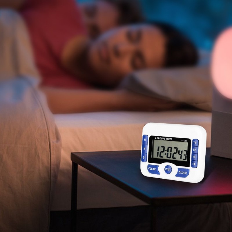 4 Channel Timer, Digital Independent Group Timer, Countdown Kitchen Cooking