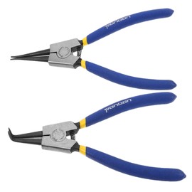 TEHAUX Efficient Circlip Pliers Set Inch Spring Clip Tool for Locking Ring Installation Metal Clamp Pliers