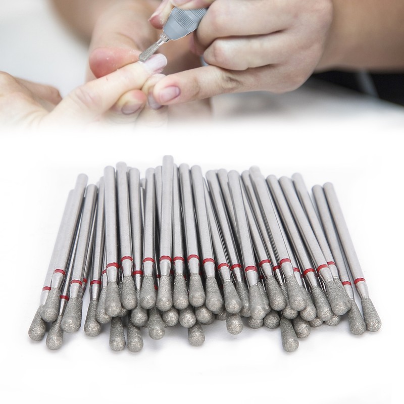 50pcs Professional Nail Polishing Grinding Head Nail Drill Bits Manicure