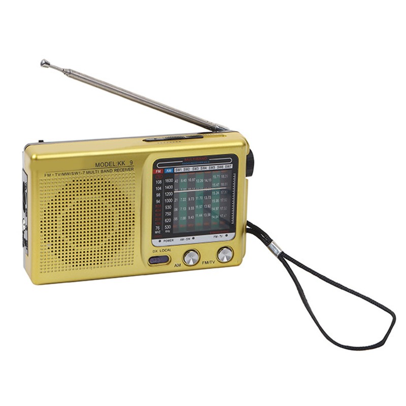 Full Band Radio Portable Digital Retro Multifunction Handheld Radio Recorder
