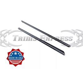 Trims Express fit:98-2006 TOYOTA TUNDRA EXT/REG CAB 2DR Window Sill Trim Carbon Fiber BLACK 2P