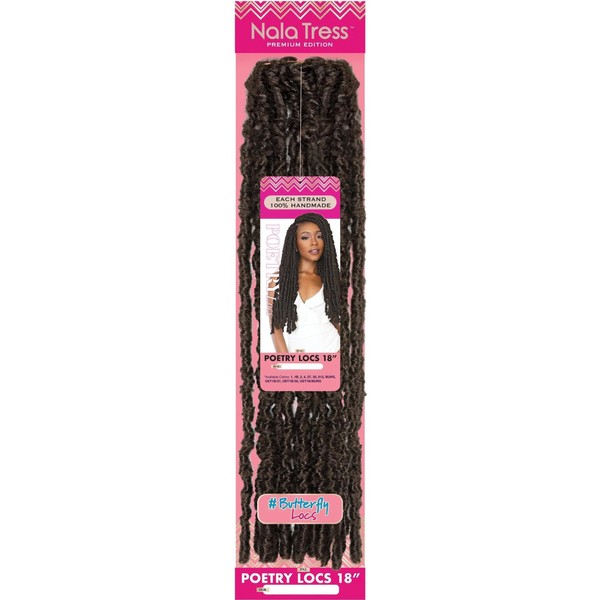 Janet Collection Crochet Braids Nala Tress Poetry Locs 18" (Butterfly