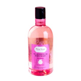Deep Sense Organic Rose Water Shower Gel Body Wash For Women - A sensitive skin body wash with moisturizer, 13.fl oz, Travel Size Body wash, Rose Scented Body Wash, Organic Rose Water & Rose Oil