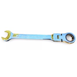 Unbranded 10mm Metric Flexible Head Ratchet Wrench - 17 mm