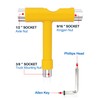 YOUSHARES Skateboard Tool, T-Bone Roller Skate Tool new, Multi T