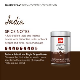 illy Coffee Beans, Luxury Arabica Coffee Beans Selection, India, 250 g