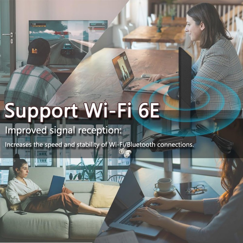 HSSDTECH 2T2R WiFi 6E Antenna for ASUS Rog Strix Z270