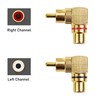 Cable Matters 2-Pack Right Angle RCA Adapter, 90 Degree RCA