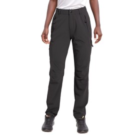 SYKROO Hiking Pants for Women Waterproof Quick Dry Cargo Pants Travel Camping Workout Pants Mountain Trouser with Pocket Dark Grey-S