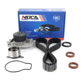 MOCA Timing Belt Kit & Water Pump Fit 96-00 for Honda Civic Si Del Sol 1.6L DOHC B16A2