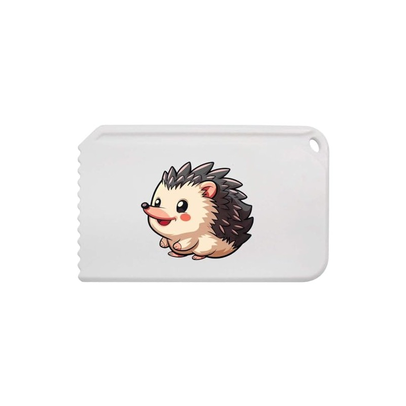 Azeeda 'Cartoon Hedgehog' Plastic Ice Scraper (IC00036917)