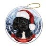 Holiday Pet Gifts Portuguese Water Santa Hat Dog Porcelain Christmas