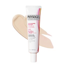 PHYSIOGEL Advanced Dri-Repair AI Glow Up Sunscreen SPF 50/PA++++/Makeup Base, Primer, Sunscreen