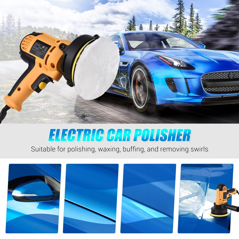 Buffer Polisher, Geevorks Buffer Waxer 5-inch, Variable Speed Car Polisher