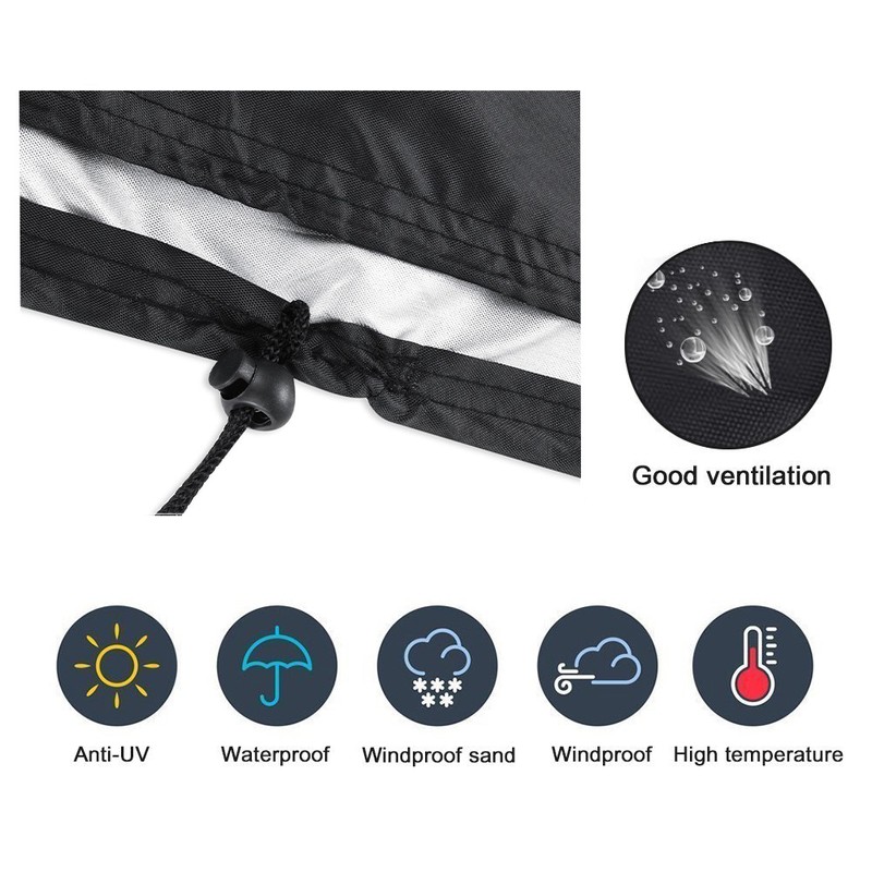 Parasol Cover Large Cantilever Waterproof Dustproof Umbrella Cover Black