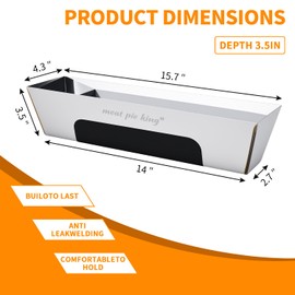 14 in Mud Pan, Drywall Pan Mud, Stainless Steel Mud Pan, Easy Clean Drywall Tool Tray Bucket, Silver