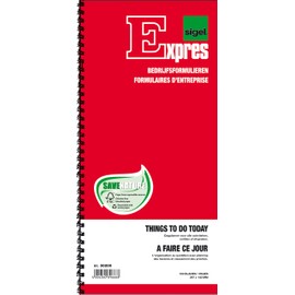 SIGEL Expres 30200 Things to do today, spiralisiert, 29,7x14 cm, undatierter Tagesplaner, aus nachhaltigem Papier