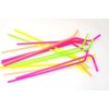 17 Inch Mammoth Bendy Straws - ASSORTED NEON (Pack of