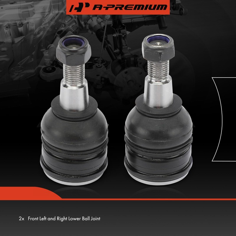 A-Premium 2 x Front Lower Ball Joints, Compatible with Mitsubishi