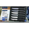 Wolfgang Puck 6 Piece Stainless Steel Steak Knife Set-Black-NEW IN