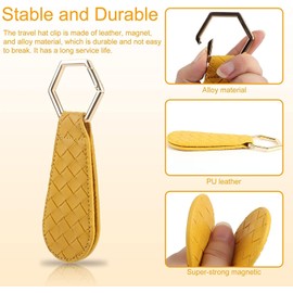 WADY Clips de Sombrero para Viajar Soporte de Sombrero para Viajes al Aire Libre Clips Magnéticos para Sombrero para Mujer Accesorios de Viaje Compañero de Sombrero de Clip de Tapa Magnética
