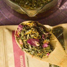 Organic Herbs for Women Herbal Tea Blend with Lemon balm, Raspberry leaf, Calendula, Rose, St. John's wort (Herbal Tea)