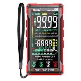 ERYUE Multimeters, Digital Multimeter Tester Smart Touch Auto-Ranging 9999 Counts Rechargeable -Burning Ohm Amp Voltmeter with DC/AC Current Voltage Resistance Capacitor Frequency Temperature