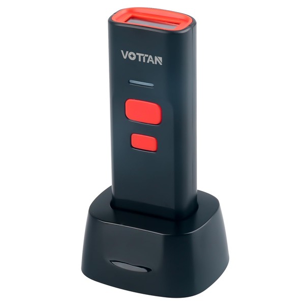 VOTTAN Bluetooth QR Barcode Scanner with Charge Stand, 1D 2D