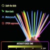 Pack de 50 Pulseras de Neón Luminosas para Fiestas y