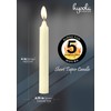 Hyoola Taper Candles - 6 Inch Ivory Dripless, Unscented Dinner