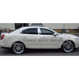 Made in USA - Trims Express 2009-2016 Lincoln MKS MK S Chrome 4Pc Pillar Post Stainless Steel Trim Door