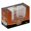 Ner Mitzvah Neironim Glass Shabbos Candle Holders, Premium Quality Clear