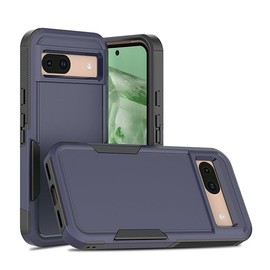 ZUSLAB Rugged Case for Pixel 8a Defender Protective Heavy Duty Shockproof Dustproof Cover for Google (2024) - Blue