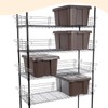 MorningRo 4 Pcs Chrome Wire Shelf Ledge 18" L x