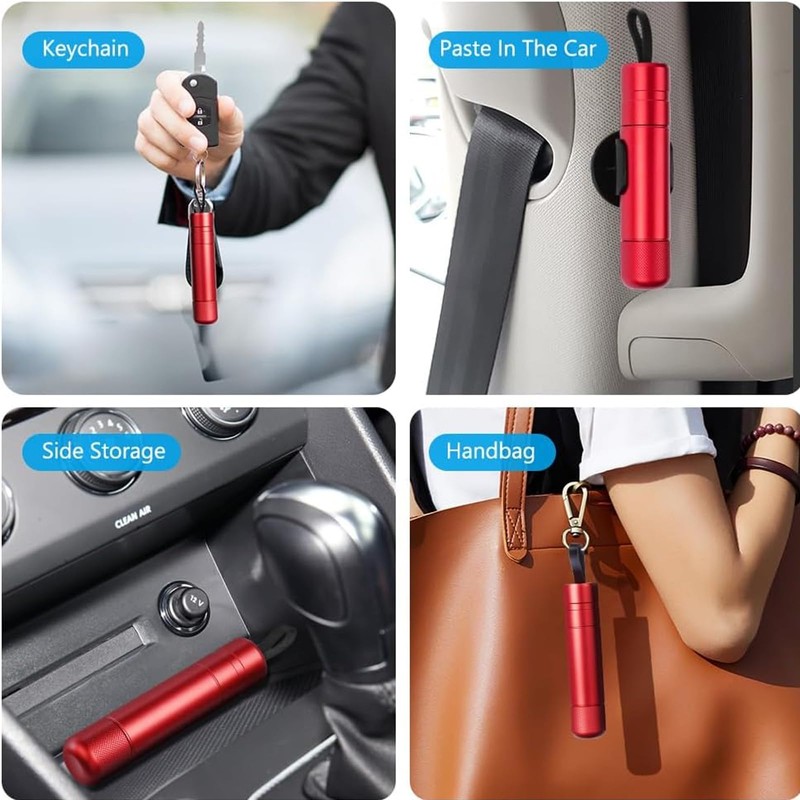 Emergency Hammer Car with Belt Cutter, Compact Portable Emergency Hammer