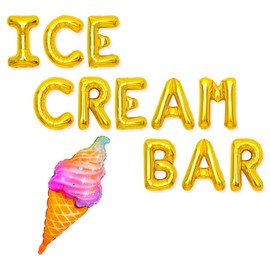 Ice Cream Bar Supplies Decoration Sign Ice Cream Birthday Decoration Sundae Funday Decorationfor Summer Birthday Party Supplies Baby Shower Classroom