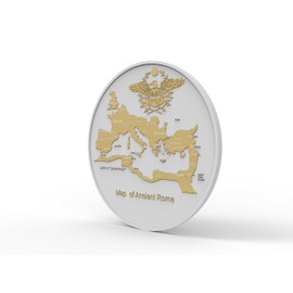 Ancient Rome Collosseum and Map of Ancient Rome Big 60mm diameter New Commemorative Collectible Coin