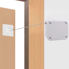 Sliding Screen Closer | No-Punching Automatic Retractable Storm Door Closure Tool with 1.2m Steel String | Home Improvement Supplies for Study Room, Bathroom, Bedroom, Kitchen