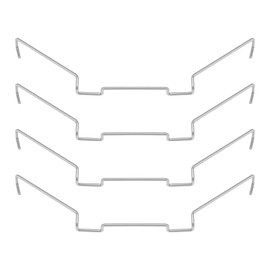 Create idea 4pcs 9cm CPU Heatsink Fan Wire Buckle Stainless Steel Computer CPU Cooling Fan Clips Upper Hook Type Fixing Clip for Hollow Shaft Fans