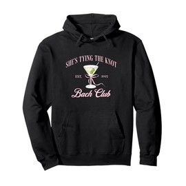 She's tying the knot Bridal Shower Coquette Bow Bachelorette Pullover Hoodie