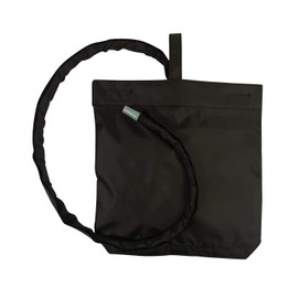 Inspired Comforts Urine Catheter Bag Cover with Snap on Pipe Cover & Hanging Strap | Easy Access | Secure & Discreet | Men & Women | 2000ml | Black